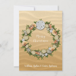 クリスマスビーチシーシェルズヒトデ砂ドル シーズンカード