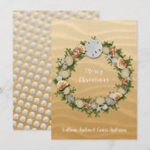 クリスマスビーチシーシェルズヒトデ砂ドル シーズンカード (正面/裏面)