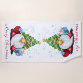 クリスマスビーチタオル格言とギフト ビーチタオル (正面)