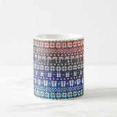 クリスマスビーチパームツリーズとビーチサンダル コーヒーマグカップ (中央)