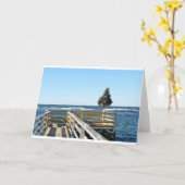 クリスマスビーチボードウォーク カード (黄色い花)