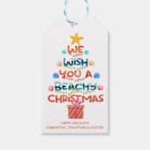 クリスマスビーチ トロピカル ビーチィ ツリー ギフトタグ (正面)