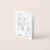 クリスマスビーバーシャレー飾ホイルカーファンシード 箔カード (正面)