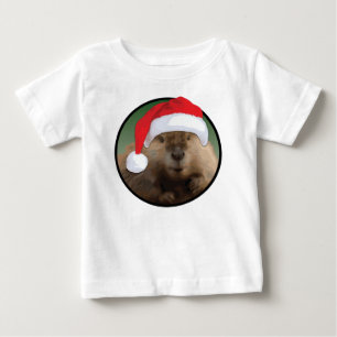 クリスマスビーバー – ベビー素晴らしジャージーTシャツ ベビーTシャツ