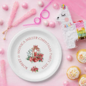 クリスマスビーフラワー&ランタンブーケ ペーパープレート (パーティー)