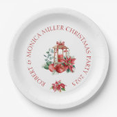 クリスマスビーフラワー&ランタンブーケ ペーパープレート (正面)