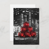 クリスマスビーブグリーティングカード サンキューカード (正面/裏面)