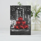 クリスマスビーブグリーティングカード サンキューカード (スタンド正面)