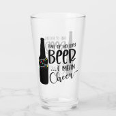 クリスマスビールと応援 |飲おもしろいみ タンブラーグラス (裏面)