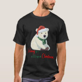 クリスマスビールを楽しみたい Tシャツ (正面)