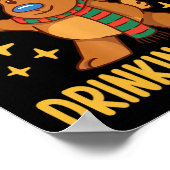 クリスマスビールインクルードチーム再ビールホリデークリスマス ポスター (角)