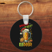 クリスマスビール好き キーホルダー (正面)