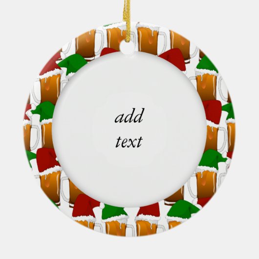 クリスマスビール応援 セラミックオーナメント (裏面)