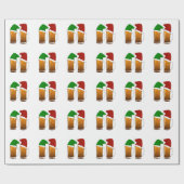 クリスマスビール応援 ラッピングペーパー (フラット)