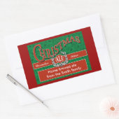 クリスマスビール、エール、ビール醸造ラベル 長方形シール (封筒)