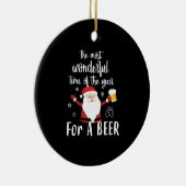 クリスマスビール セラミックオーナメント (右)