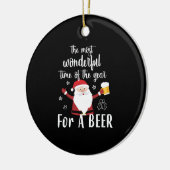 クリスマスビール セラミックオーナメント (左)