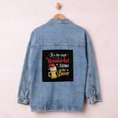 クリスマスビール デニムジャケット (ハンガー)