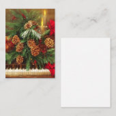 クリスマスピアノバジェットミニ ノートカード (正面/裏面)