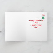 クリスマスピギーのストッキングカード シーズンカード (内部)