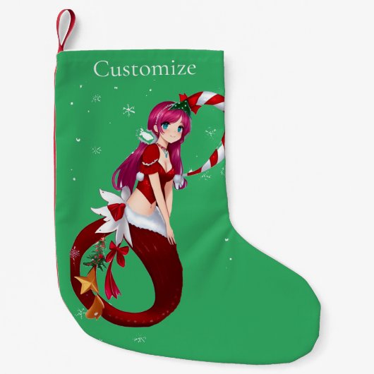 クリスマスピクシーMermaid Thunder_Cove スモールクリスマスストッキング (正面)