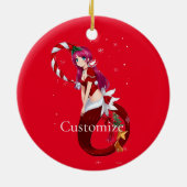 クリスマスピクシーMermaid Thunder_Cove セラミックオーナメント (裏面)