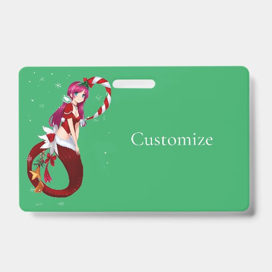 クリスマスピクシーMermaid Thunder_Cove バッジ (正面)