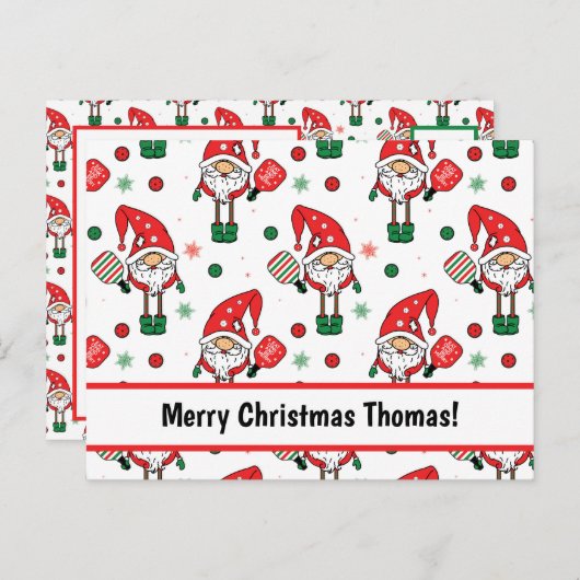 クリスマスピクルボールはがき ポストカード (正面/裏面)