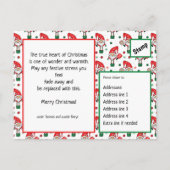 クリスマスピクルボールはがき ポストカード (裏面)