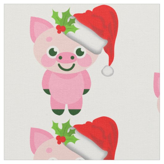 クリスマスピグサンタクロース ファブリック (クローズアップ)