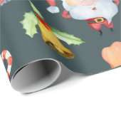 クリスマスピグパターンの調整 ラッピングペーパー (ロールコーナー)