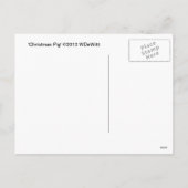 クリスマスピグホリディポストカード シーズンポストカード (裏面)
