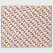 クリスマスピグホリデーラッピング紙 ラッピングペーパー (フラット)