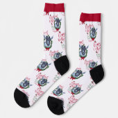 クリスマスピグミーベビーヤギの願い靴下 ソックス (左)