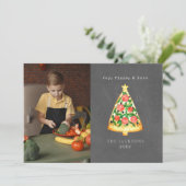 クリスマスピザラブチョークボード写真 シーズンカード (スタンド正面)