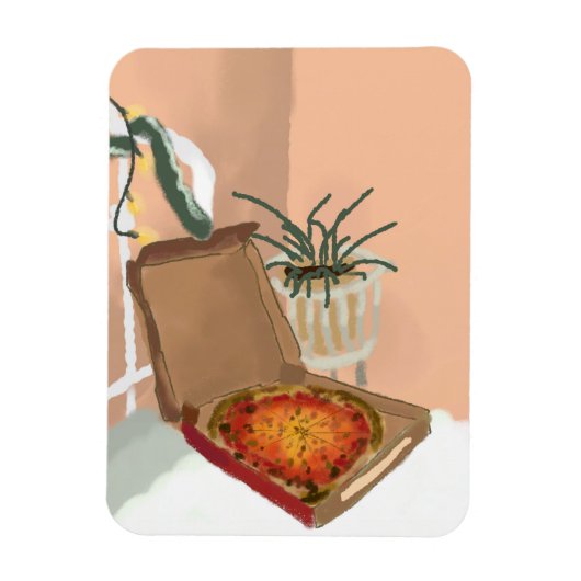 クリスマスピザ マグネット (縦)