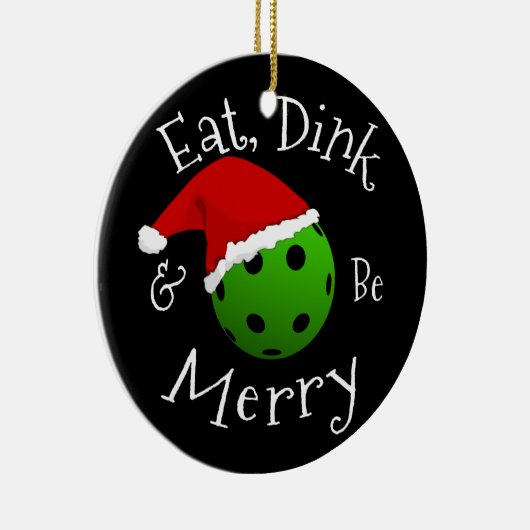 クリスマスピックボールことわざメタルオーナメント セラミックオーナメント (右)