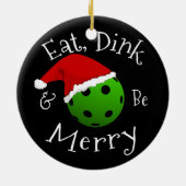 クリスマスピックボールことわざメタルオーナメント セラミックオーナメント (裏面)