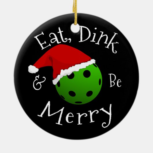 クリスマスピックボールことわざメタルオーナメント セラミックオーナメント (裏面)