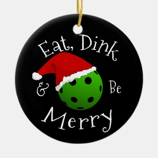 クリスマスピックボールことわざ セラミックオーナメント (正面)