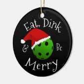 クリスマスピックボールことわざ セラミックオーナメント (左)