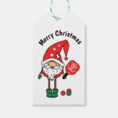 クリスマスピックボールのギフトラベル ギフトタグ (正面)