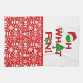 クリスマスピックボールコートキッチンオ何おもしろい キッチンタオル (横)