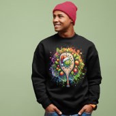 クリスマスピックボールサンタハットパインホリー離れズ スウェットシャツ