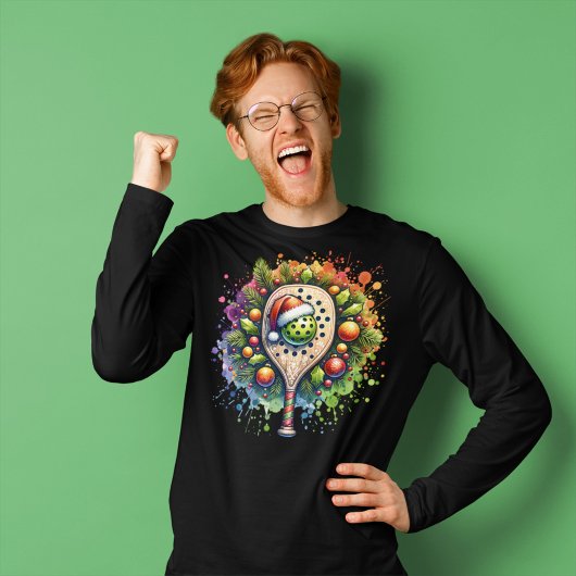 クリスマスピックボールサンタハットパインホリー離れズ Tシャツ