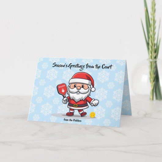 クリスマスピックボールサンタ シーズンカード (正面)