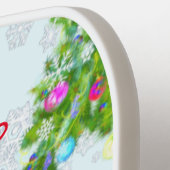 クリスマスピックボールパドルギフトスノーマンパーティー ピックルボールラケット (左詳細)