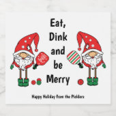 クリスマスピックボールビールボトルラベル ビールラベル (シングルラベル)