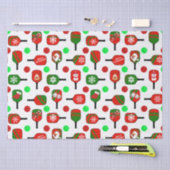 クリスマスピックボールレッドグリーンパドルボールX-Mas 薄葉紙