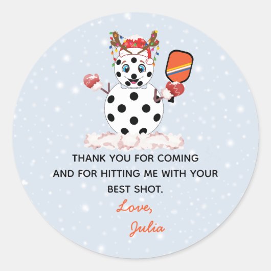 クリスマスピックボール大会の会場をデッキ ラウンドシール (正面)